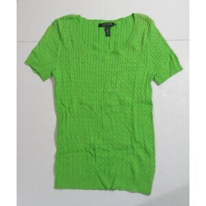 Lauren Ralph Lauren Womens Lightweight Cable Knit Sweater Shirt Size Small NWT